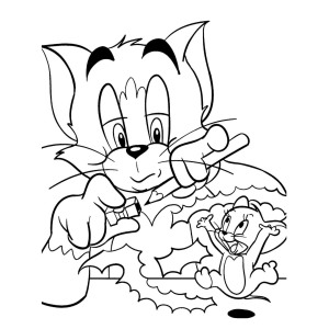 Colorindo as Aventuras de Tom e Jerry