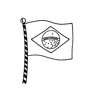Colorindo a Bandeira do Brasil