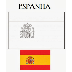 Colorindo a Bandeira da Espanha