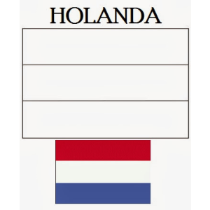Colorindo a Bandeira da Holanda