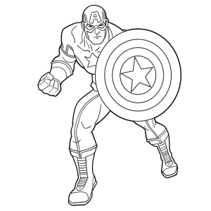 Colorindo o Capitão América: O Herói da Liberdade