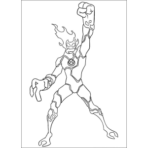 Colorindo Chamas com Herói Alienígena