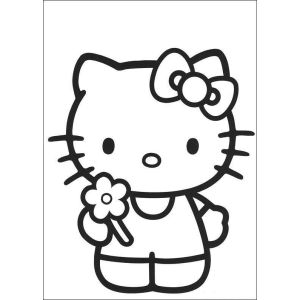 Colorindo o Charme de Hello Kitty com Flor