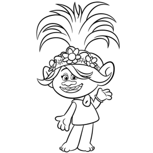 Colorindo com a Rainha Poppy