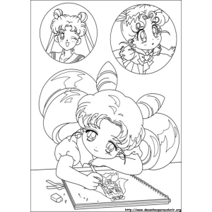 Colorindo com Sailor Moon