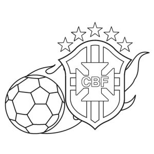 Colorindo a Paixão: Escudo da Seleção Brasileira