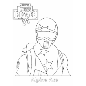 Colorindo o Espírito de Alpine Ace em Fortnite