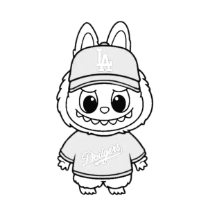 Colorindo um Fã do Dodgers