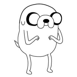 Colorindo Jake, o Cão Aventureiro