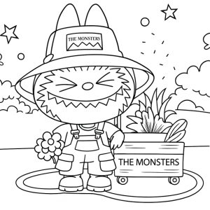 Colorindo no Jardim com The Monsters