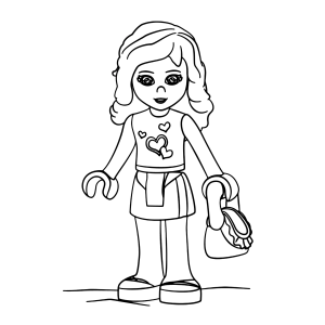 Colorindo a Lego Friends