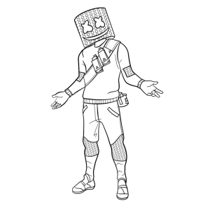 Colorindo o Look Icônico do Marshmello em Fortnite
