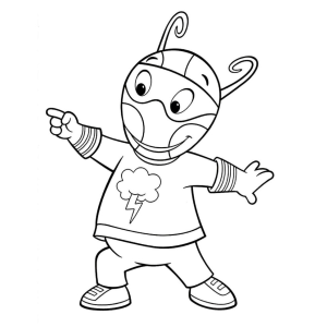 Colorindo o Mundo de Pablo dos Backyardigans