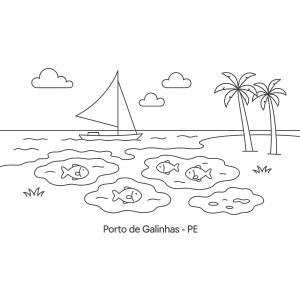 Colorindo o Paraíso de Porto de Galinhas
