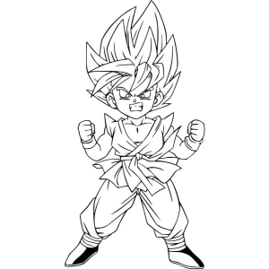 Colorindo o Poder de Goku