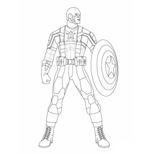 Colorindo o Valente Capitão América