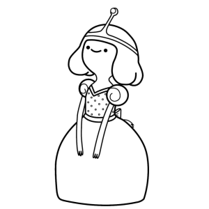 Colorindo a Princesa Jujuba em Hora de Aventura