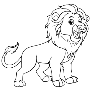 Colorindo o Rei da Savana