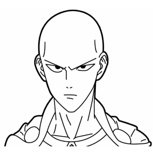Colorindo Saitama: O Herói Pelado