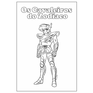 Colorindo Seiya: O Cavaleiro de Pégaso Brilha