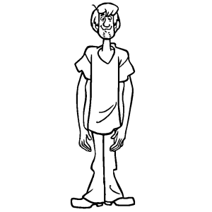 Colorindo Shaggy de Scooby-Doo
