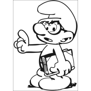 Colorindo o Smurf Gênio