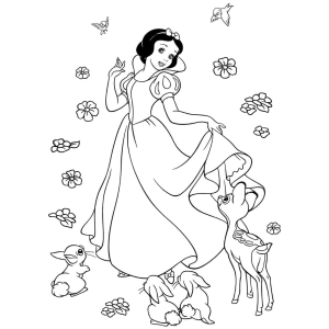 Colorindo Snow White em Harmonia com a Natureza