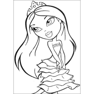 Colorir com Glamour: Princesa Bratz