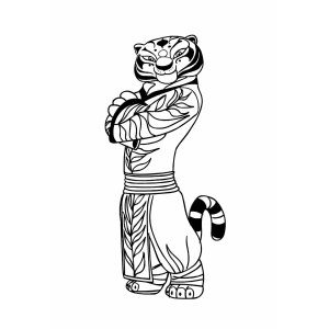 Colorindo a Maestria de Tigresa em Kung Fu Panda