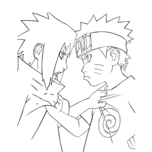 Confronto Épico: Naruto e Sasuke Frente a Frente