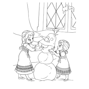 Construindo um Boneco de Neve com Elsa e Anna