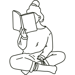 Criança de gorro escondida atrás do livro para colorir