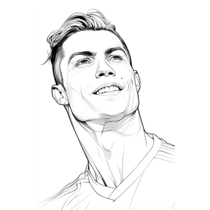 Cristiano Ronaldo: A Lenda do Futebol para Colorir