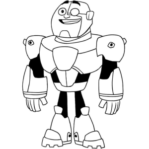 Cyborg em Ação: Hora de Colorir!