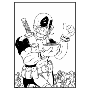 Deadpool em Ação com Cereal