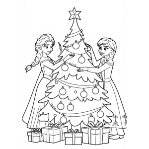 Decore o Natal com Frozen: Elsa e Anna