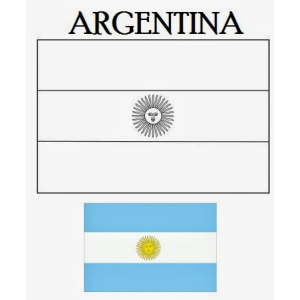 Desenhe a Bandeira da Argentina