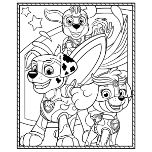 Desenho Heróico da Patrulha