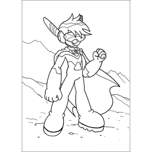 Desenho de Super-herói em Ação