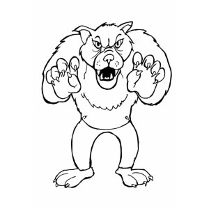 Desvende o Lado Selvagem: Um Lobo Feroz para Colorir