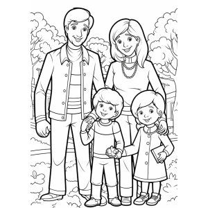 Dia Alegre com a Família no Parque
