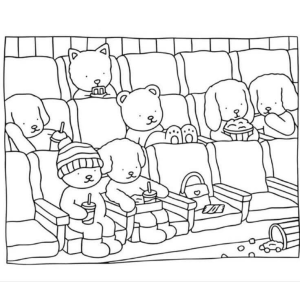 Diversão Animal no Cinema: Hora de Colorir!