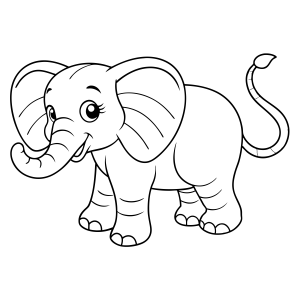 Diversão com Elefantes: Hora de Colorir!