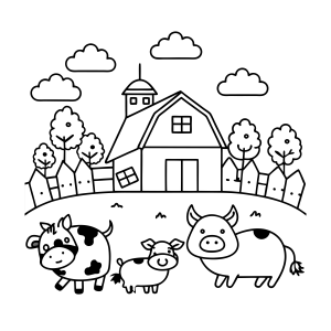 Diversão na Fazenda: Pintando os Animais