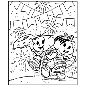 Diversão na Festa Junina com Mônica e Cebolinha