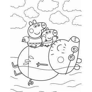Diversão no Lago com Peppa e George
