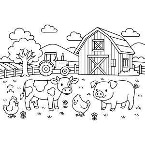 Diversão na Fazendinha: Hora de Colorir!