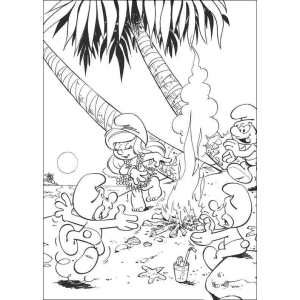 Diversão na Praia com Smurfette!