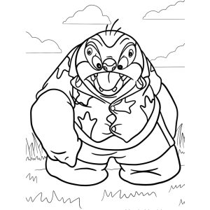Divirta-se Colorindo Gantu de Lilo & Stitch