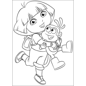 Dora e Botas: Uma Aventura para Colorir